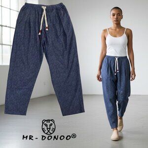 Mr. Donoo Japanese Baggy Streetwear Hip Hop Elastic Waist Drop Crotch Joggers S